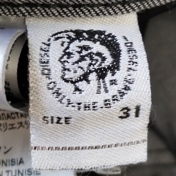 Diesel Thommer Slim Skinny Grey Jeans Size 31 x 32 - Picture 11 of 12